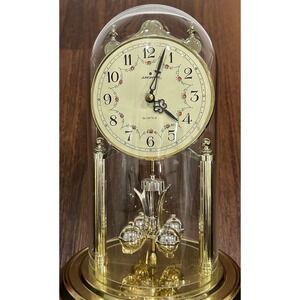 Vintage Junghans Quartz Made In Germany 85 Movement Desk Clock Works‎ Tested